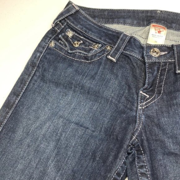 MADE IN USA 🇺🇸 LIKE NEW TRUE RELIGION SKINNY JEANS 29x32 🇺🇸 - Picture 7 of 11